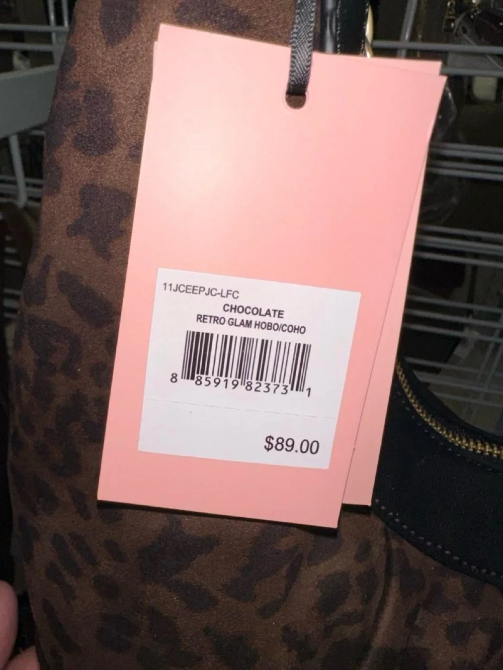 Juicy Couture “Retro Glam Hobo/Coho” Bag, Chocolate Leopard